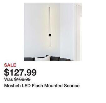 Wayfair Mosheh led flush mounted sconce offer