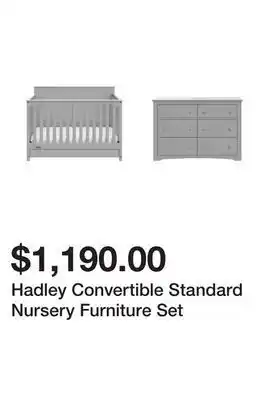 Wayfair Hadley convertible standard nursery furniture set offer