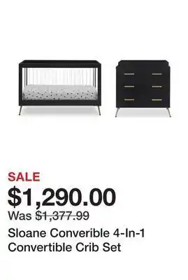 Wayfair Sloane converible 4-in-1 convertible crib set offer