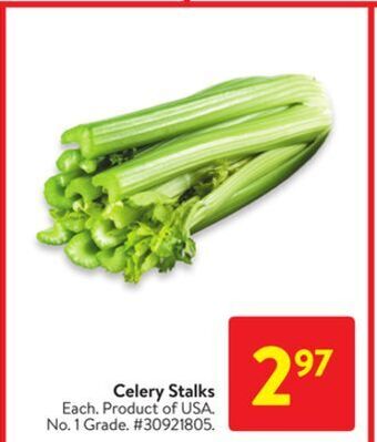 Walmart Celery stalks offer