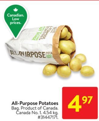 Walmart All-purpose potatoes offer
