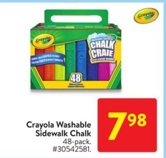 Walmart Crayola washable sidewalk chalk offer