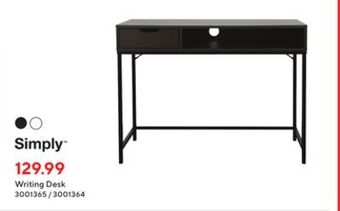 Staples Simply writing desk offer