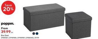 Staples Poppin box seat offer
