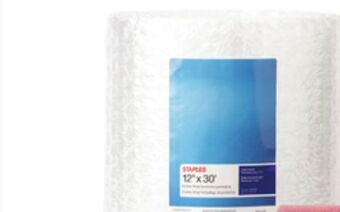 Staples Staples standard bubble wrap offer