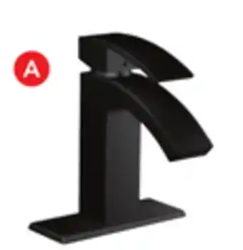 Lowe's Allen + roth "amari" lavatory faucet matte black finish offer