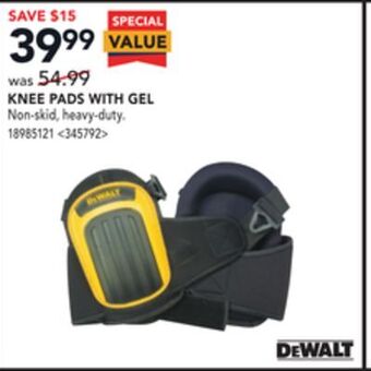 Lowe's Dewalt knee pads with gel offer