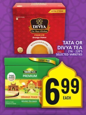 Food Basics Tata or divya tea offer