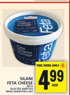 Food Basics Silani feta cheese offer