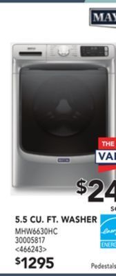 Lowe's Maytag 5.5 cu. ft. washer offer