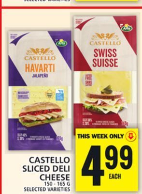 Food Basics Castello sliced deli cheese offer