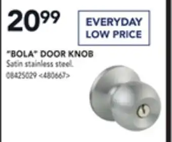Lowe's Reliabilt "bola" door knob offer