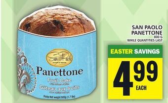Food Basics San paolo panettone offer