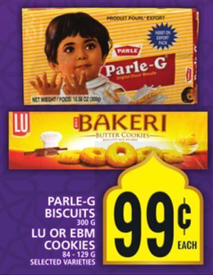 Food Basics Parle-g biscuits or lu or ebm cookies offer