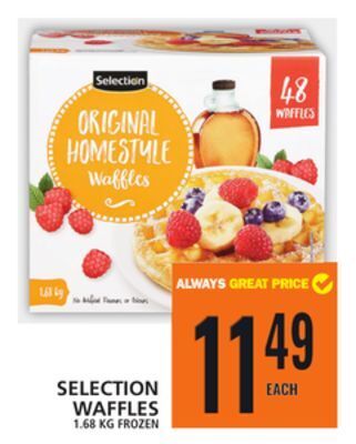 Food Basics Selection waffles offer