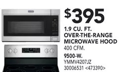 Lowe's Maytag 1.9 cu. ft. over-the-range microwave hood offer