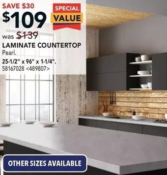 Lowe's Belanger laminates laminate countertop offer