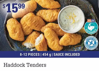 M & M Food Market Haddock tenders offer