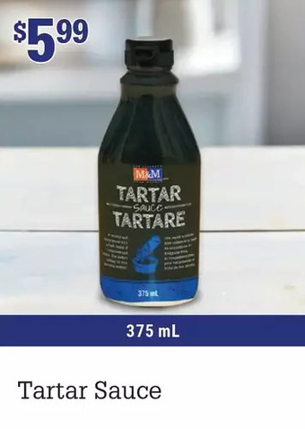M & M Food Market Tartar sauce offer