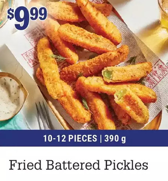 M & M Food Market Fried battered pickles offer