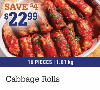 M & M Food Market Cabbage rolls offer