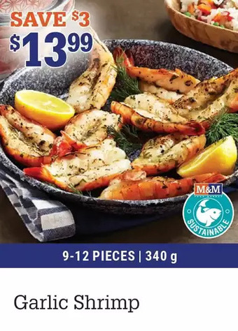 M & M Food Market Garlic shrimp offer