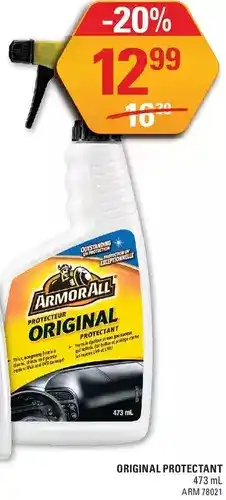 NAPA Auto Parts Armor al original protectant offer