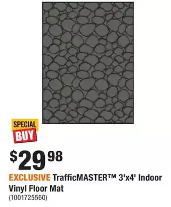 Home Depot Trafficmaster 3'x4' indoor vinyl floor mat offer