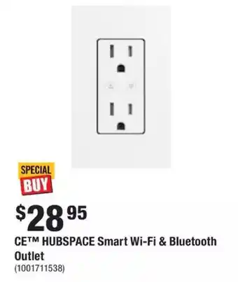 Home Depot 15 amp 120-volt smart tamper resistant white duplex outlet powered by hubspace offer