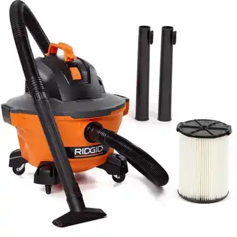 Home Depot Ridgid nxt 22l/6-gal. 3.5 peak hp wet/dry vacuum offer