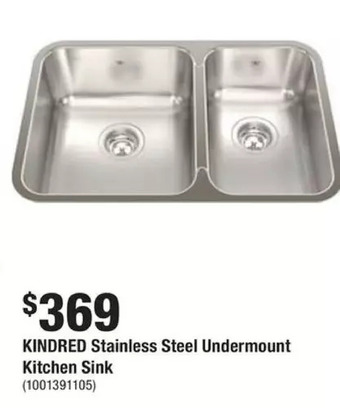 Home Depot 27-inch 60/40 double bowl undermount kitchen sink in stainless steel offer