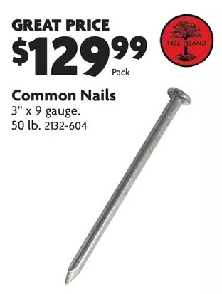 Home Hardware Common nails offer