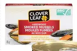 Giant Tiger Clover leaf smoked mussels offer