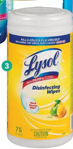 Giant Tiger Lysol disinfecting wipes offer