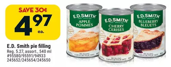 Giant Tiger E.d. smith pie filling offer