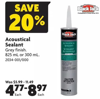 Home Hardware Acoustical sealant offer