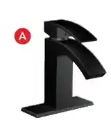 RONA Allen + roth "amari" lavatory faucet. matte black finish offer