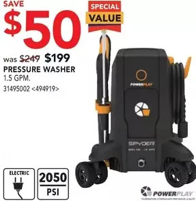 RONA Power play pressure washer offer