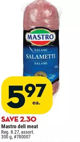 Giant Tiger Mastro deli meat offer