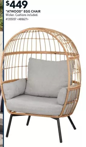 RONA Atwood egg chair offer