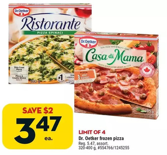 Giant Tiger Dr. oetker frozen pizza offer