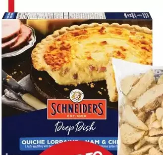 Giant Tiger Schneiders quiche offer