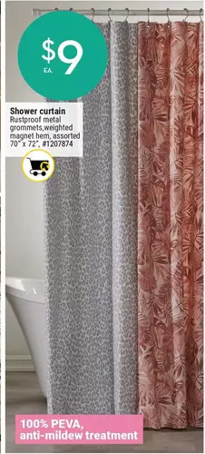 Giant Tiger Shower curtain offer