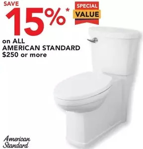 RONA American standard toilets offer