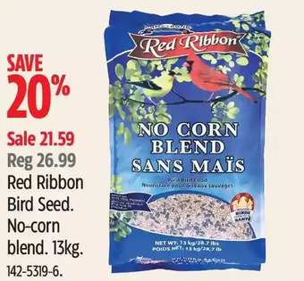Canadian Tire Red ribbon bird seed offer