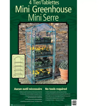 Canadian Tire 4-tier mini greenhouse | 4 x 6' deluxe greenhouse offer