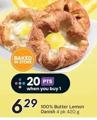 Sobeys 100% butter lemon danish offer