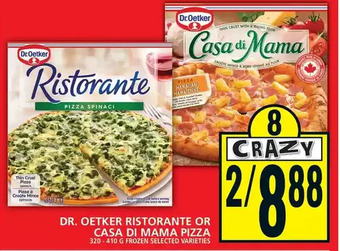 Food Basics Dr. oetker ristorante or casa di mama pizza offer