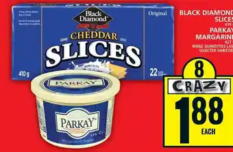 Food Basics Black diamond slices | parkay margarine offer
