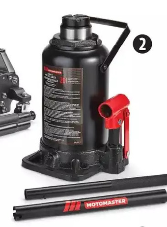 Canadian Tire Motomaster 20-ton hydraulic bottle jack offer